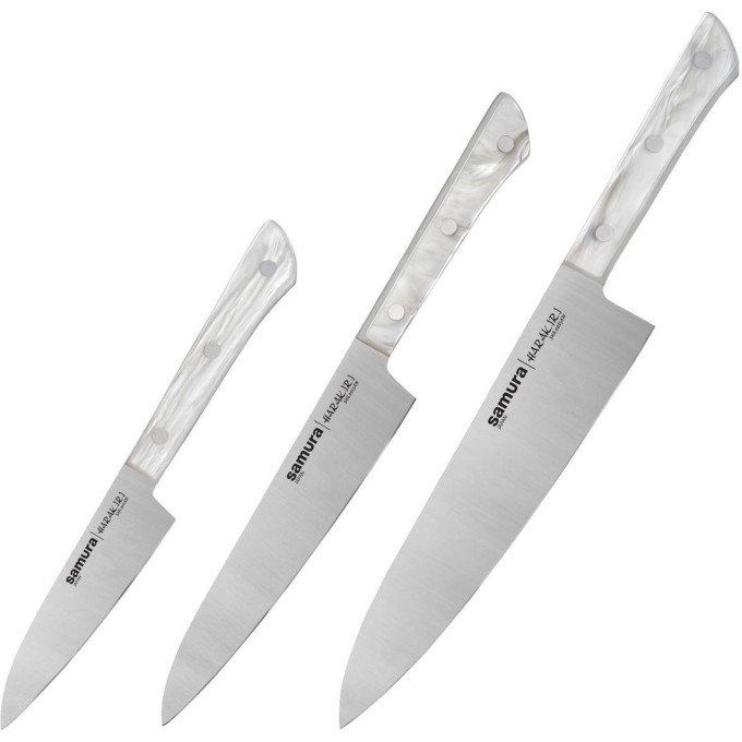 Набор из 3-х ножей SAMURA HARAKIRI SHR-0220AW/K