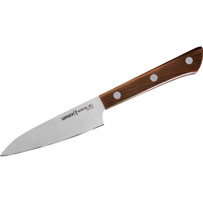 Овощной нож SAMURA HARAKIRI SHR-0011WO/K (SHR-0011WO/Y) (рукоять с рисунком дерева)