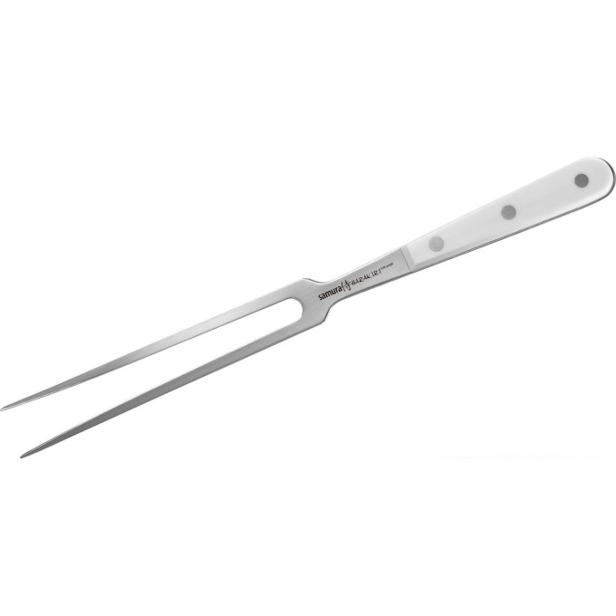 Вилка для мяса SAMURA HARAKIRI SHR-0065W (белая рукоять)