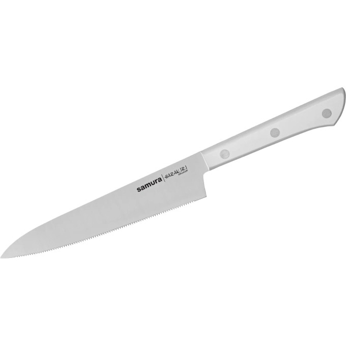 Нож кухонный SAMURA HARAKIRI универс. серрейтор 150 мм SHR-0024W/K